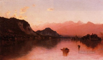  sketch Oil Painting - Isola Bella Lago Maggiore a Sketch scenery Sanford Robinson Gifford